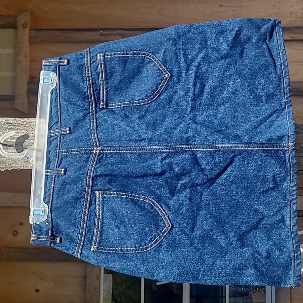 Vintage Hunt Club Cotton Denim Jean Mini Skirt - Picture 3 of 8